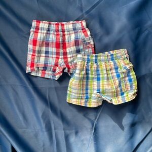 12 month Garanimals plaid shorts - 2 pairs